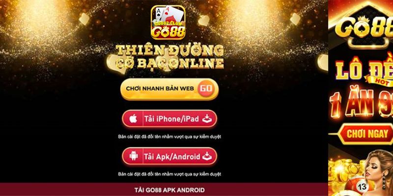 Tải game Tài xỉu online Go88 đơn giản chỉ trong 3 phút